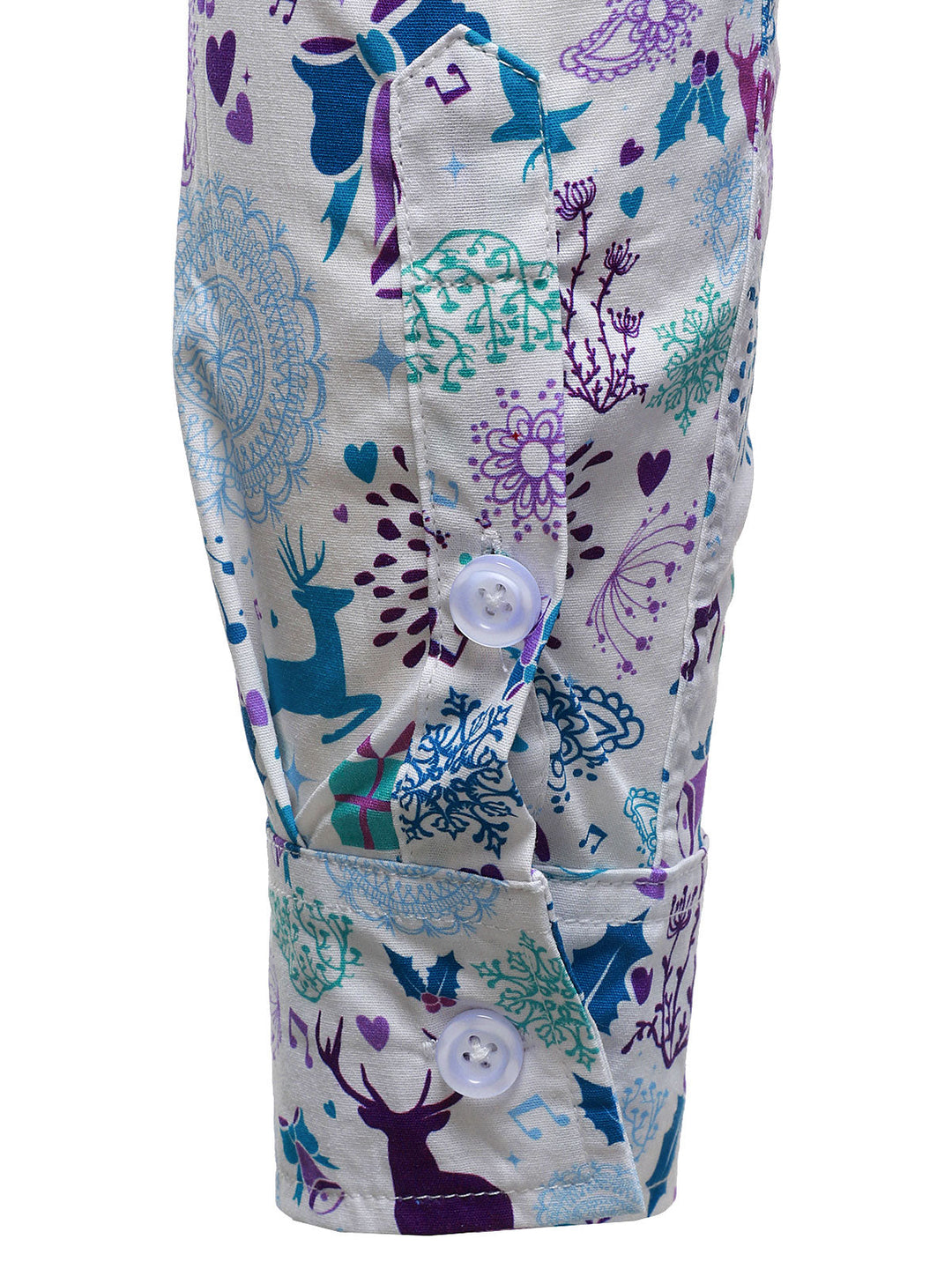 Vyriški šventiniai marškiniai su kalėdiniu elnių raštu