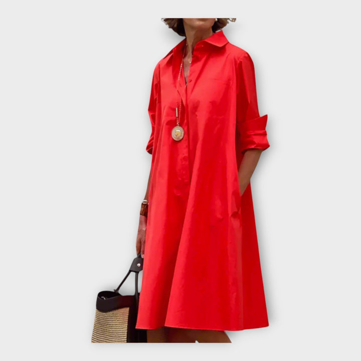 Stilinga Polo Suknelė iš Aukštosios Kokybės Medžiagos