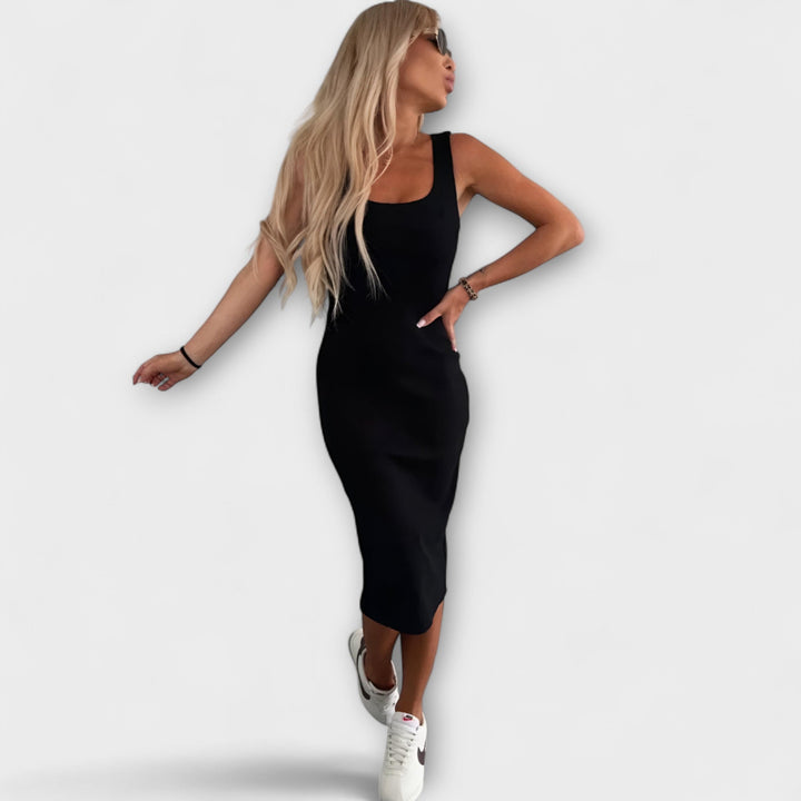 Manon - Patogus Midi Suknelė &amp; Kardiganas