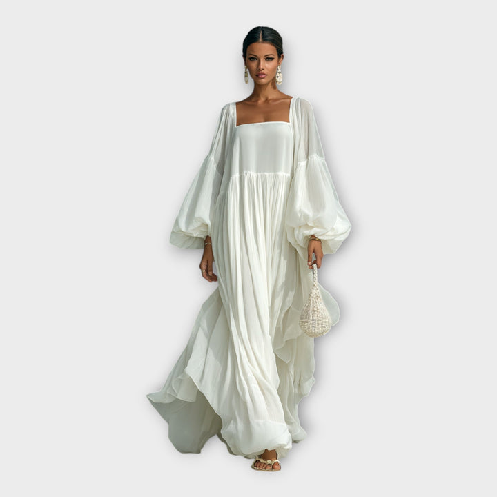 Lengva suknelė su elegantiška minimalizmo estetika