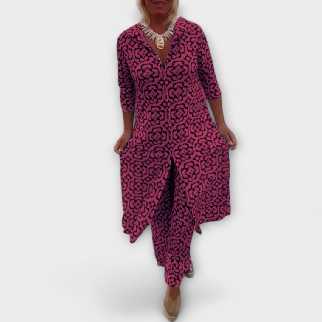 Camilla - Elegantiškas Geometrinis Komplektas