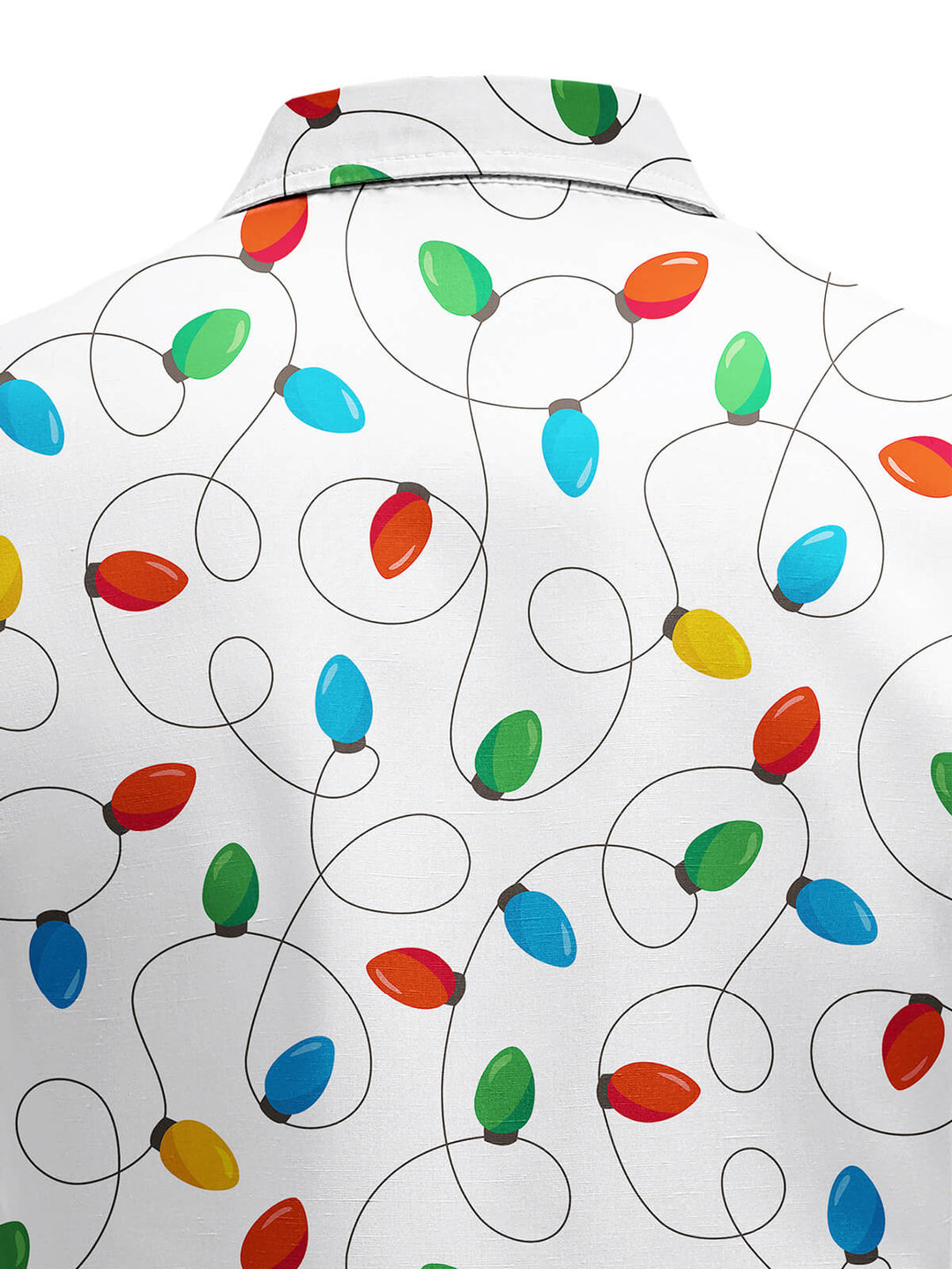 Vyriški ilgarankoviai marškiniai su kalėdinėmis lemputėmis