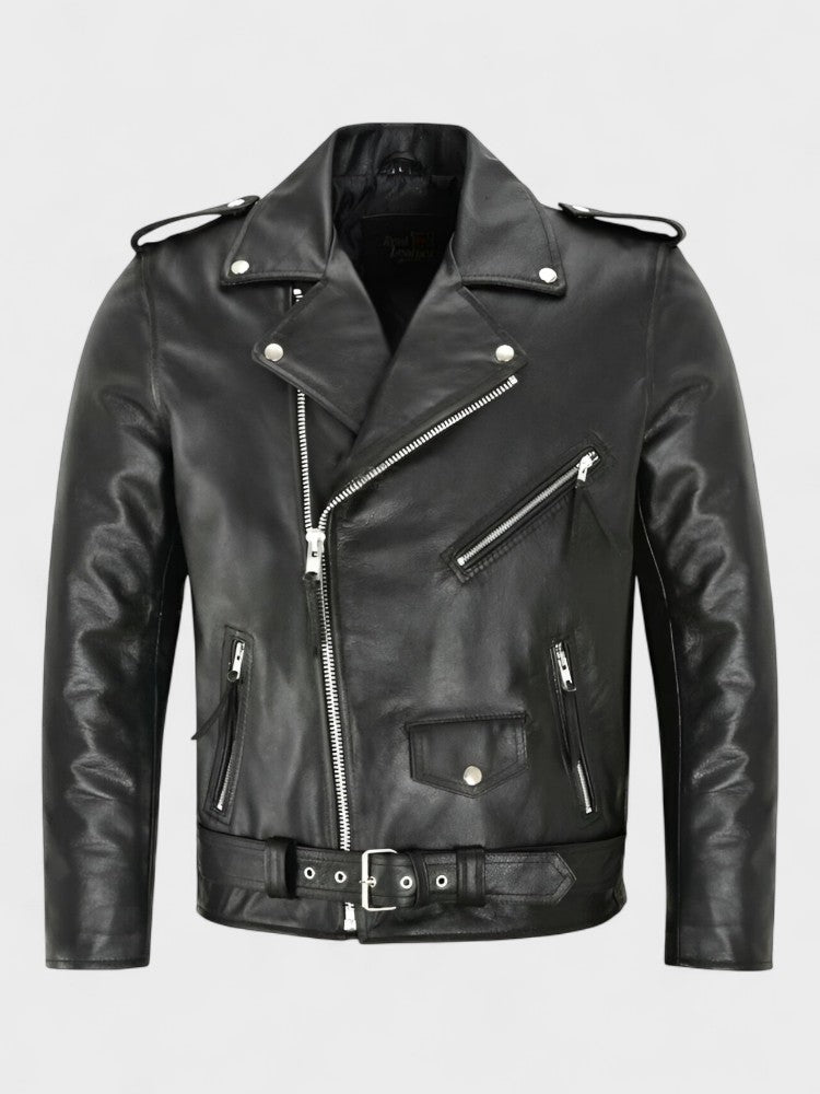 Austin™ | Chaqueta de Cuero Clásica Biker