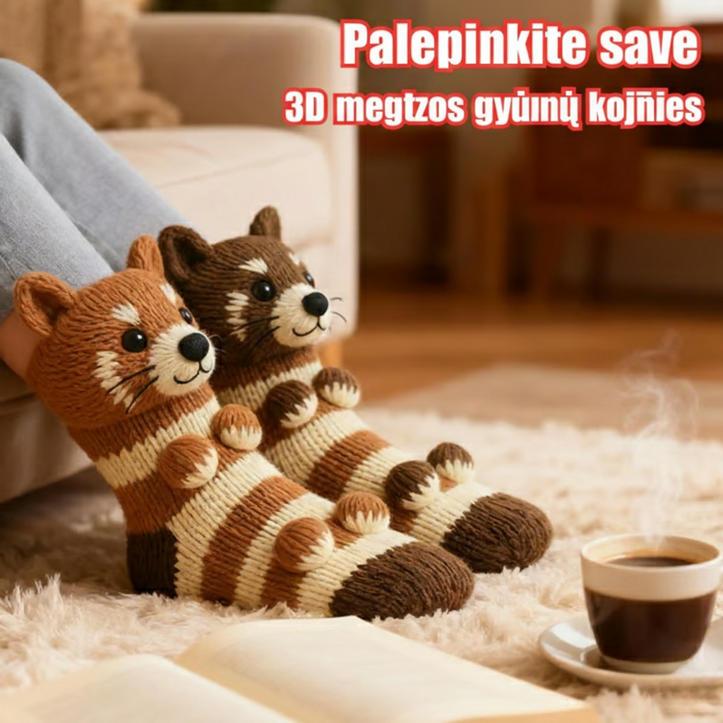 Sofie™ | Raštuotos tinginio kojinės