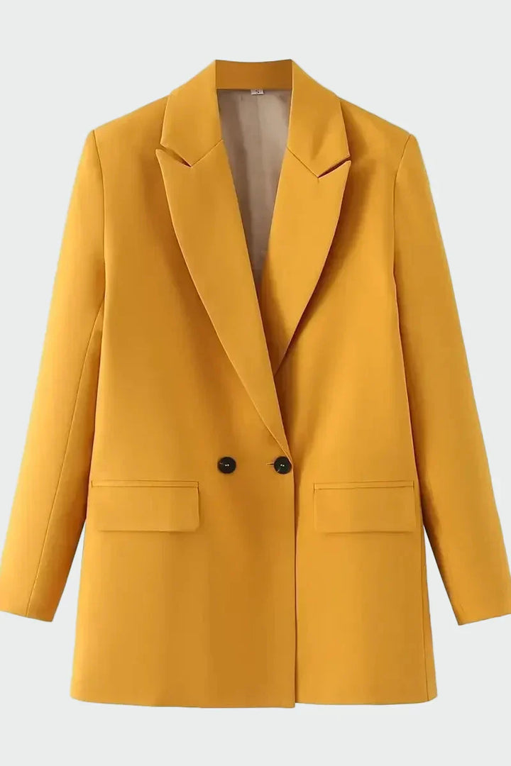 Oversized švarkas su modernia linas