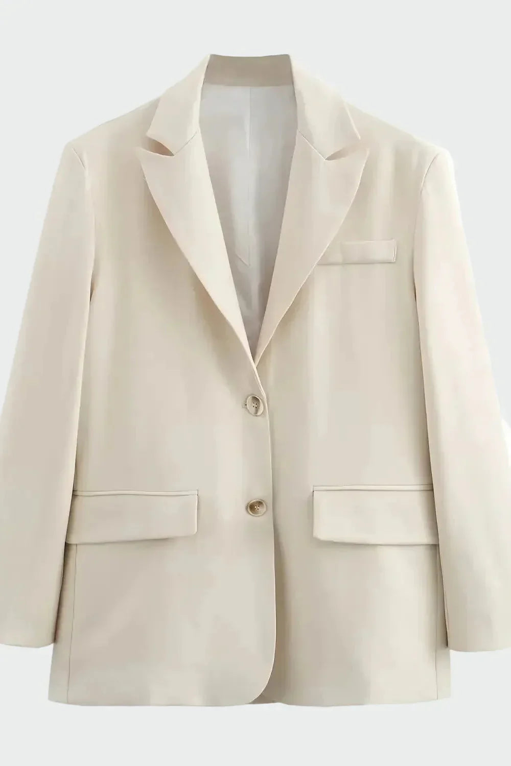 Oversized švarkas su modernia linas