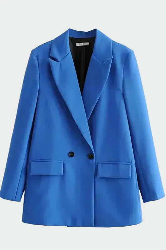 Oversized švarkas su modernia linas