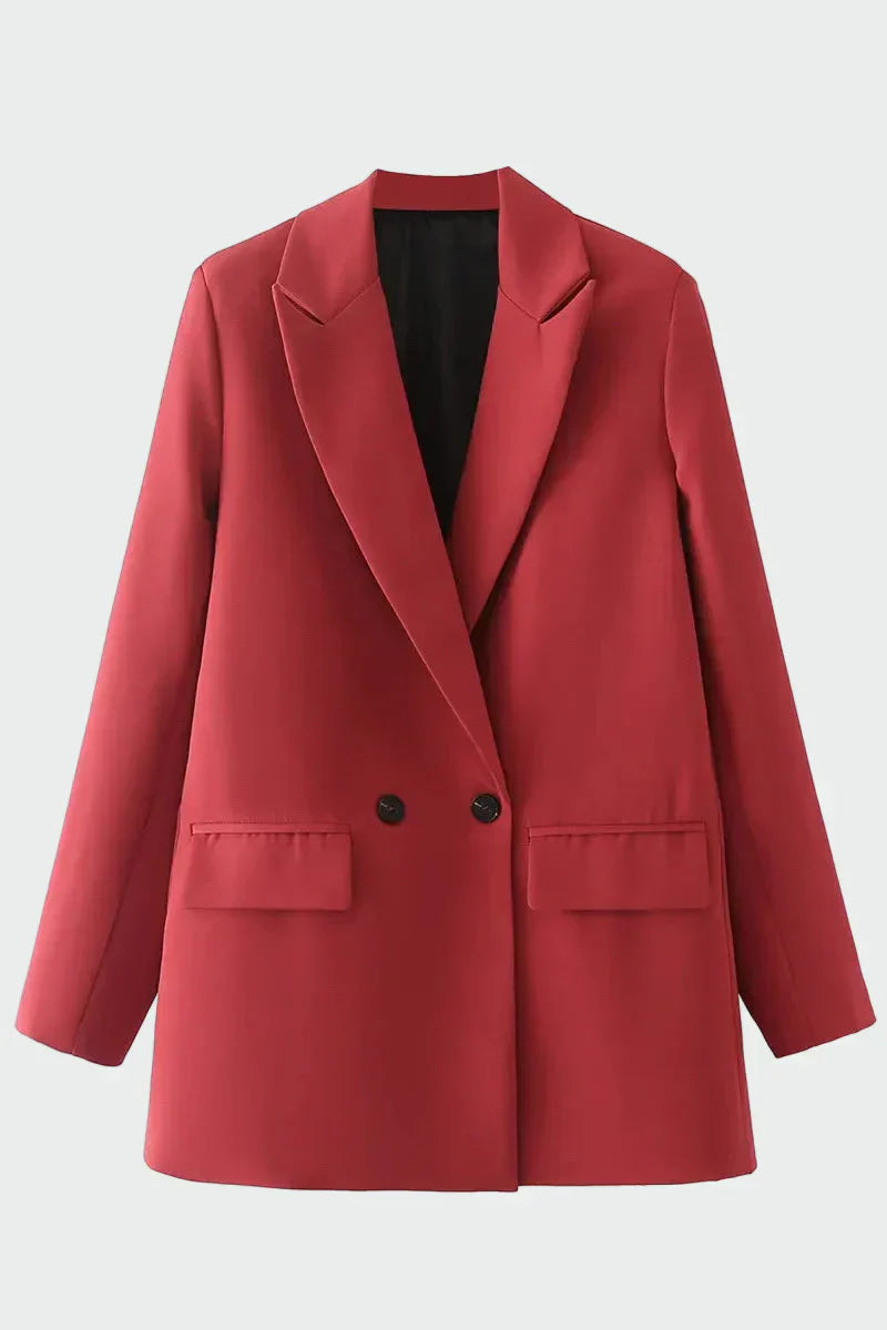 Oversized švarkas su modernia linas