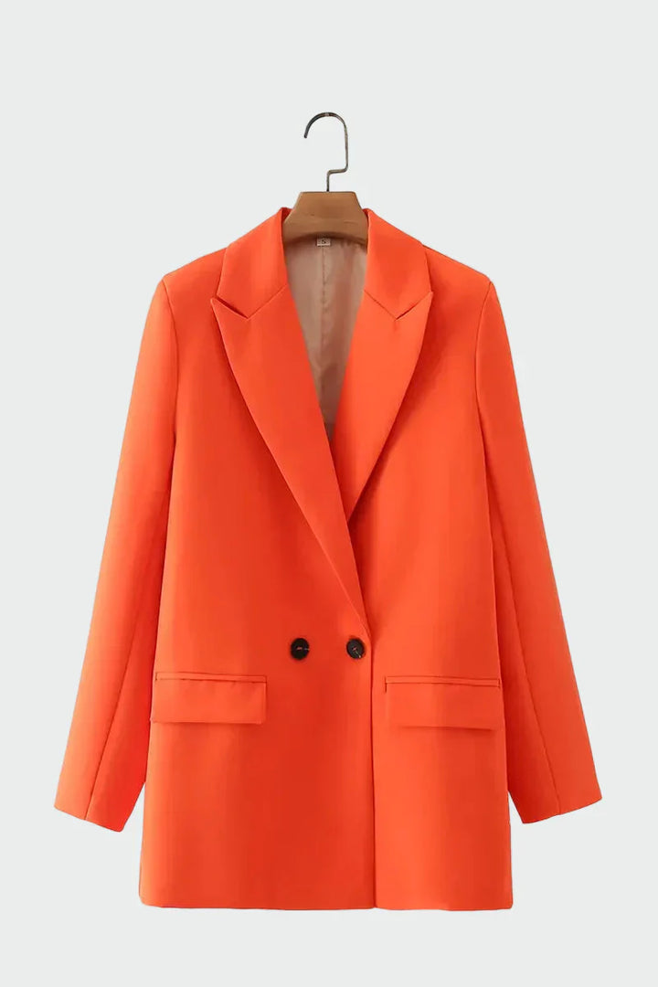 Oversized švarkas su modernia linas