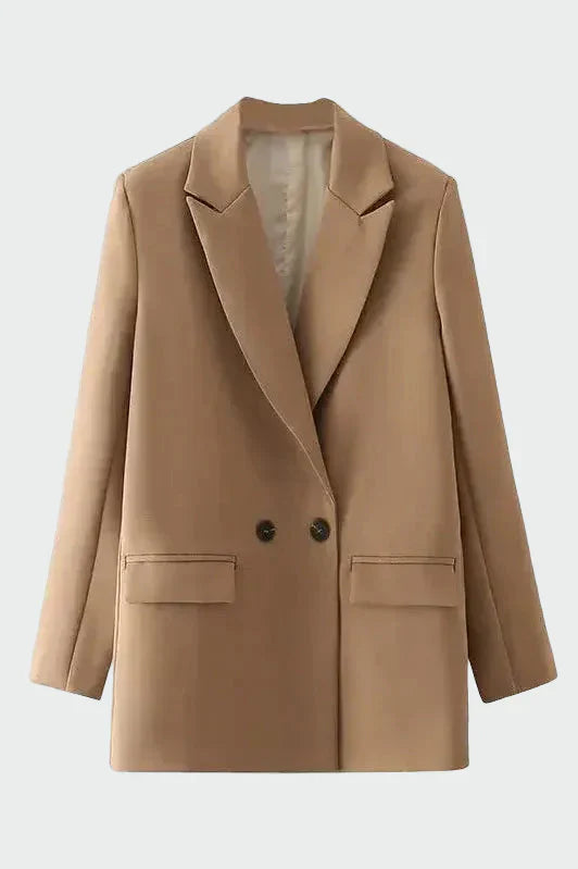 Oversized švarkas su modernia linas