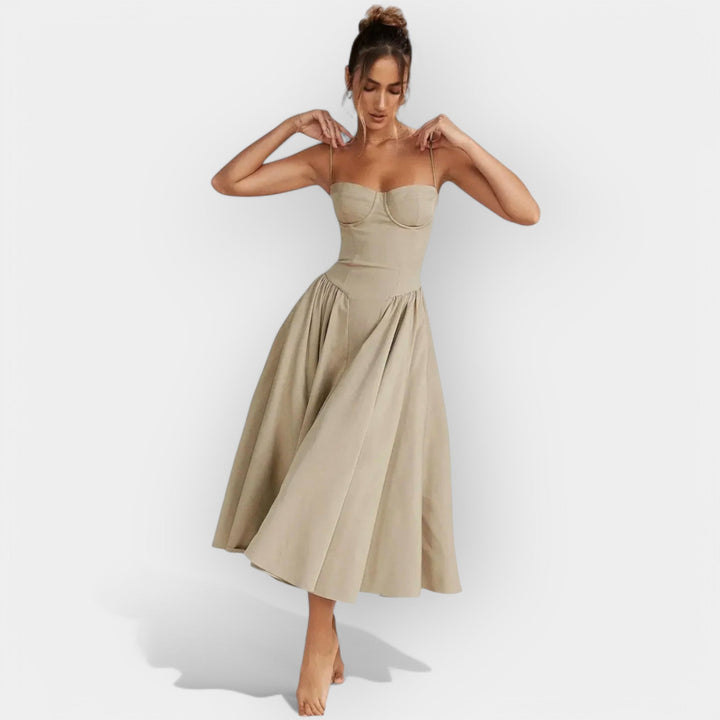 Išskirtinė Midi Suknelė Vasarai